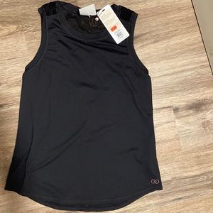 New extra small Calia top black. Detail back.